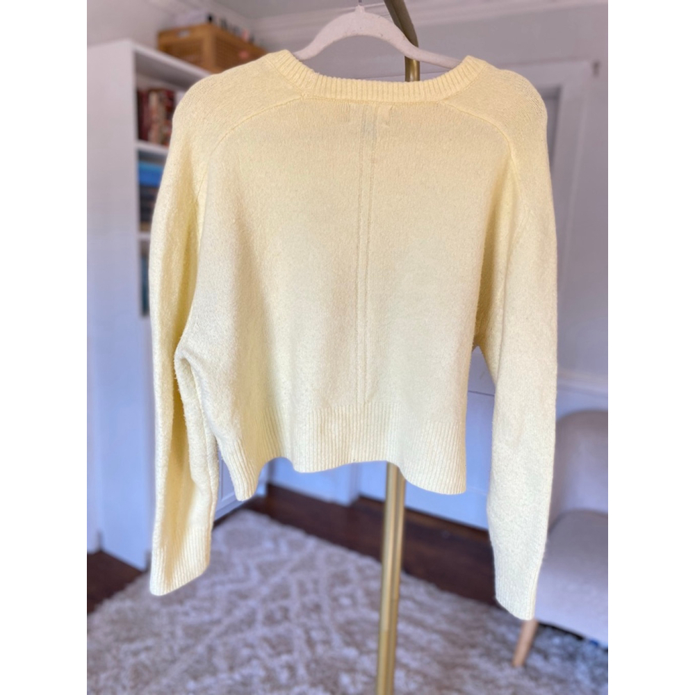 Universal Thread Cropped Knit Sweater Butter Yell… - image 3